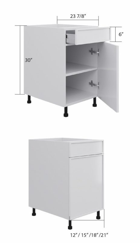 Base Cabinet (1 Drawer + 1 Door)-100 (1)