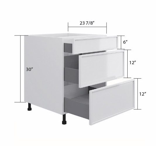 3 Drawers Base Cabinet-1