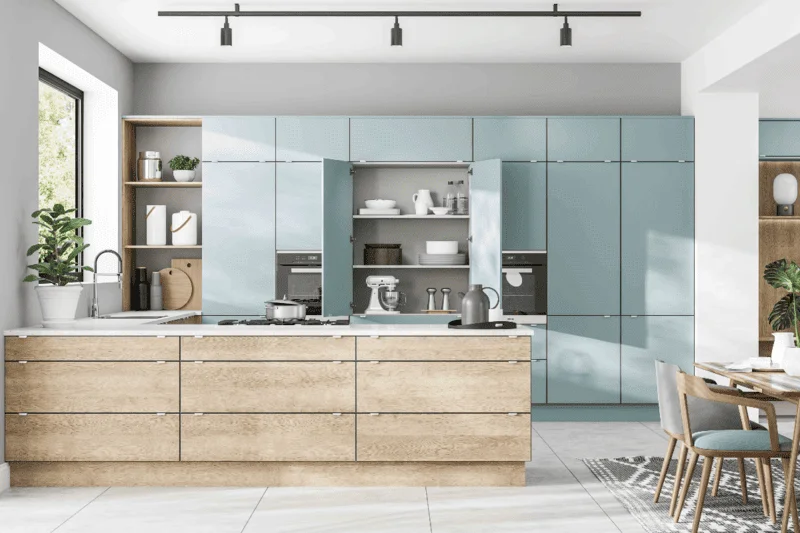 Minimalist & Handleless Kitchen Cabinets