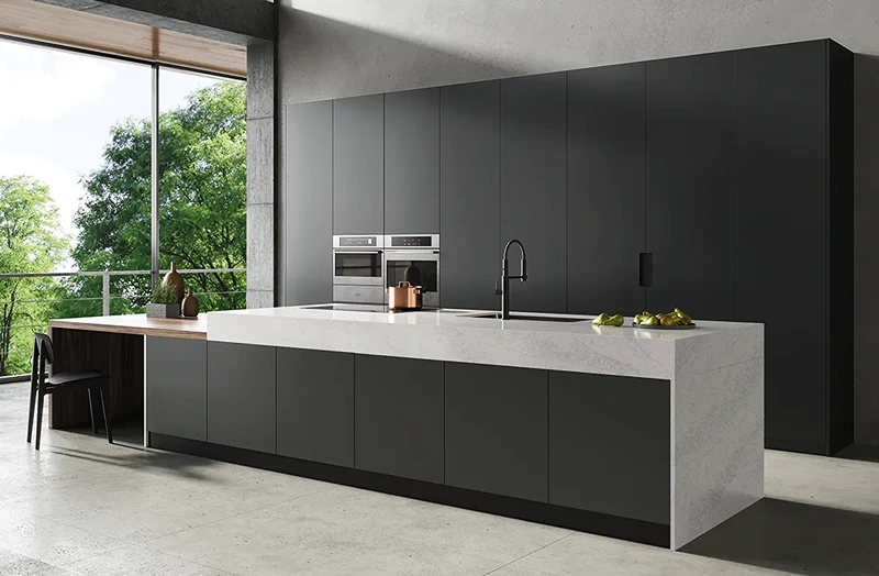 Minimalist & Handleless Kitchen Cabinets