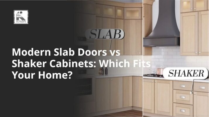 Modern Slab Doors vs Shaker Cabinets