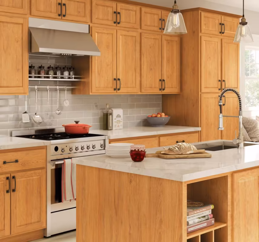 Hardware Pulls for Natural Wood and White Oak Cabinets